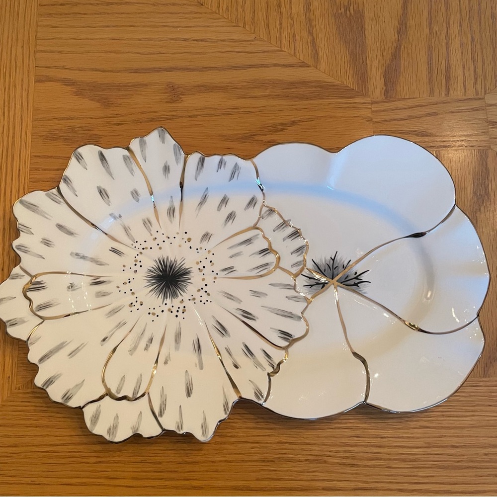 Anthropologie Papetal Floral Serving Platter
